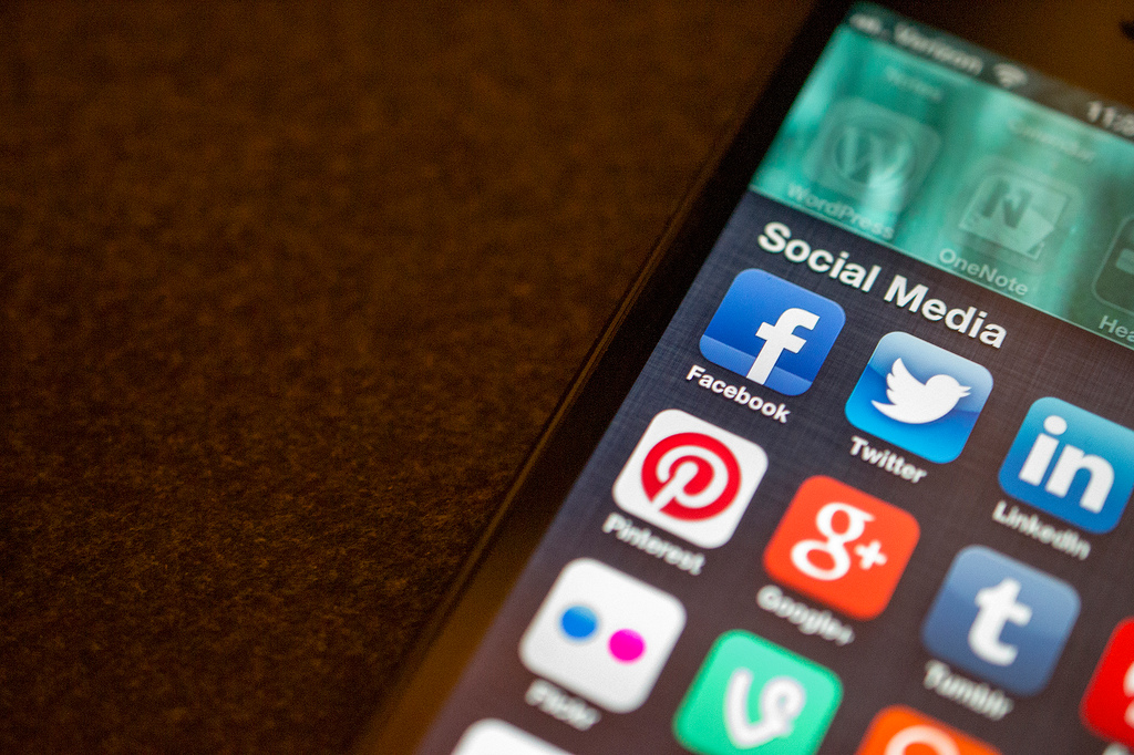 social media facebook smartphone
