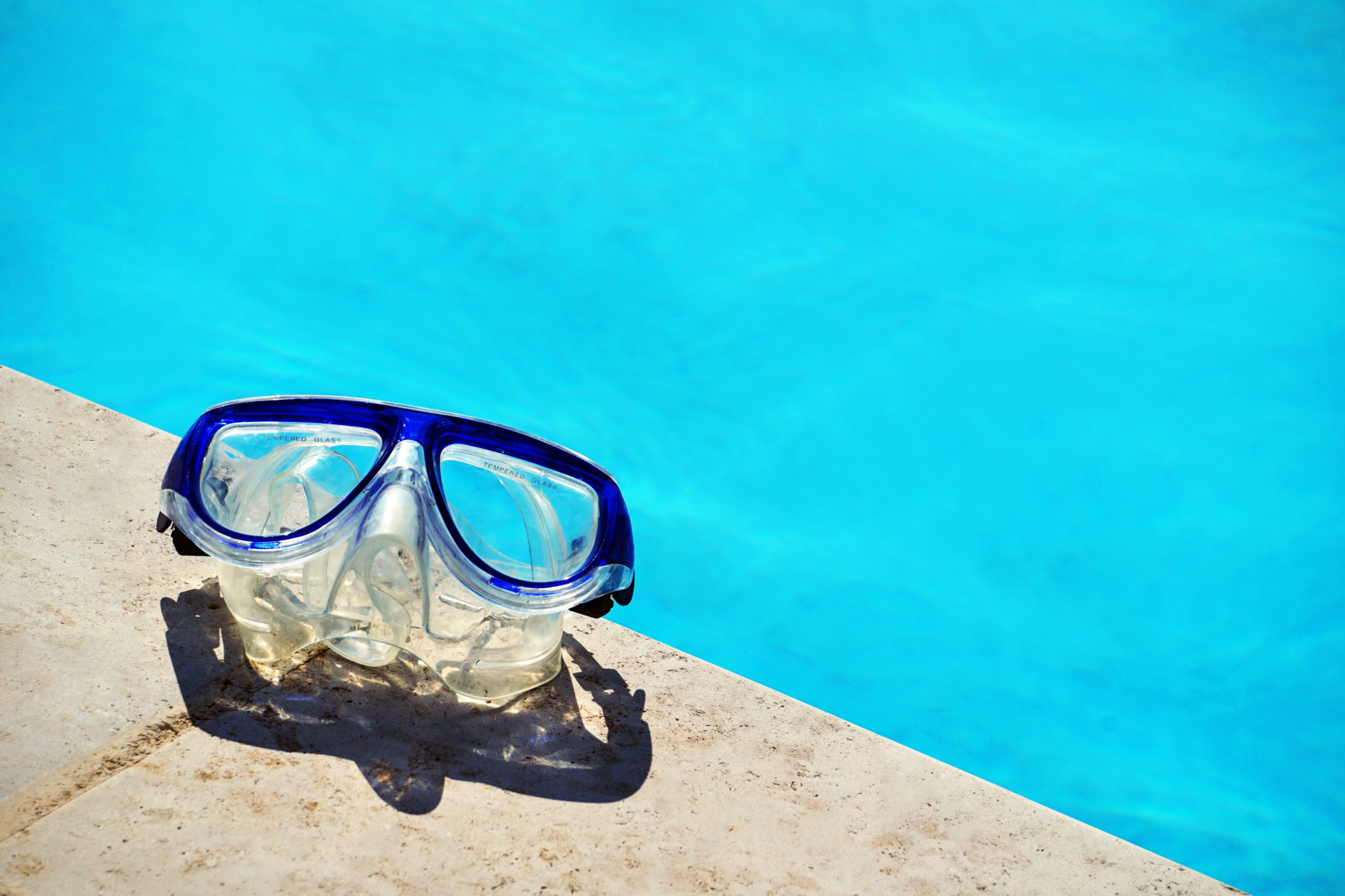 goggles by the pool - summertime